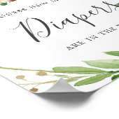 Herten Baby shower raden hoeveel luiers Poster (Hoek)