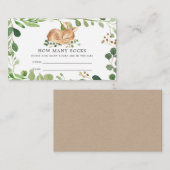 Herten Baby shower raden hoeveel Sokken Informatiekaartje (Voorkant / Achterkant)