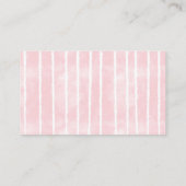 Herten Baby shower Roze Luier Raffle Ticket Informatiekaartje (Achterkant)