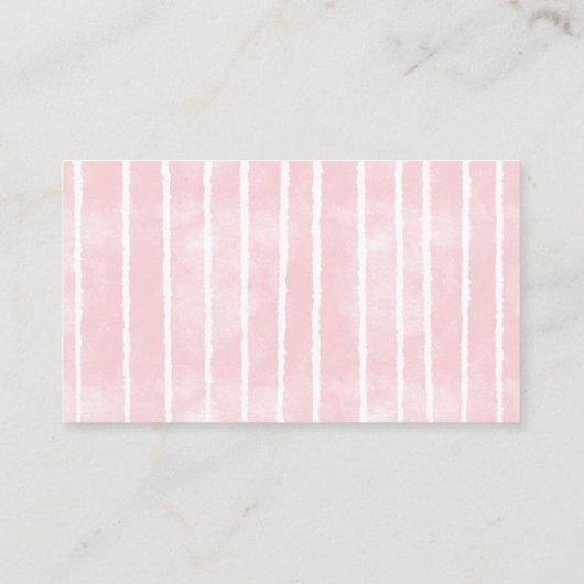 Herten Baby shower Roze Luier Raffle Ticket Informatiekaartje (Achterkant)