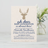 Herten Baby Shower Uitnodiging (Staand voorkant)