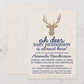 Herten Baby Shower Uitnodiging (Voorkant / Achterkant)