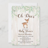 Herten baby shower uitnodiging (Voorkant)