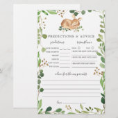 Herten Baby shower Voorspellingen en Advies (Voorkant / Achterkant)