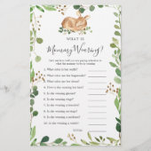 Herten Baby shower Wat draagt mama (Voorkant)
