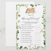 Herten Baby shower Wat draagt mama (Voorkant / Achterkant)