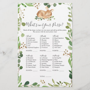 Herten Baby shower Wat zit er in je tas