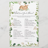 Herten Baby shower Wat zit er in je telefoon (Voorkant)