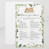 Herten Baby shower Wat zit er in je telefoon (Voorkant / Achterkant)