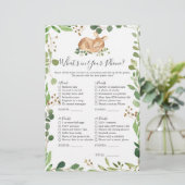 Herten Baby shower Wat zit er in je telefoon (Staand voorkant)