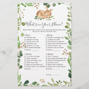 Herten Baby shower Wat zit er in je telefoon