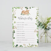 Herten Baby shower wensen voor Baby (Staand voorkant)