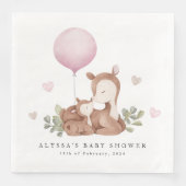 Herten Baby showers servetten (Voorkant)