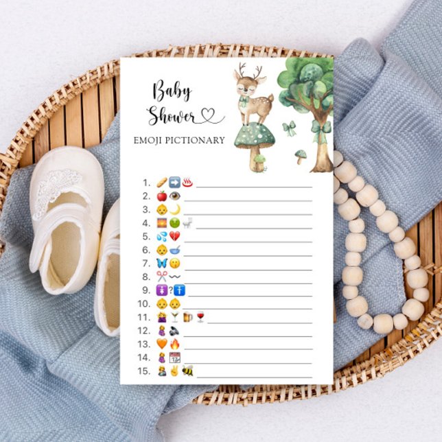 Herten babyshower - emoji pictionary spel (Creator heeft geüpload)