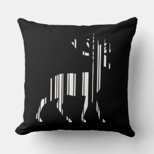 HERTEN BAR CODE Herten Barcode Patroon Ontwerp Kussen
