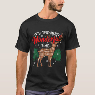 Herten BBQ Grappig Grillen BBQ Pitmaster Christmas T-shirt