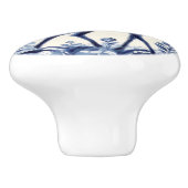 Herten Blauw en Wit Woodland Folk Animal Art Keramische Knop (Zijkant)