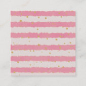 Herten Bloemen Baby shower Luier Raffle Informatiekaartje (Achterkant)