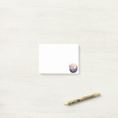 Herten Bloemschildering Wilde Natuur Dier Print F Post-it® Notes (Op bureau)
