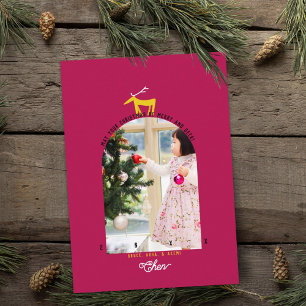 Herten & Boog Foto Kerstkaart Kaart