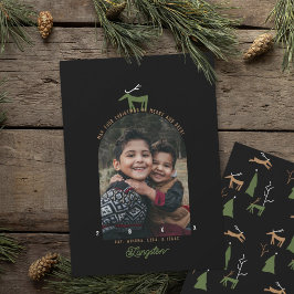 Herten & Boog Foto Kerstkaart Kaart