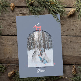 Herten & Boog Foto Kerstkaart Kaart