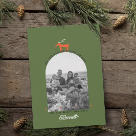Herten & Boog Foto Kerstkaart Kaart