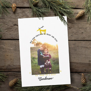 Herten & Boog Foto Kerstkaart Kaart