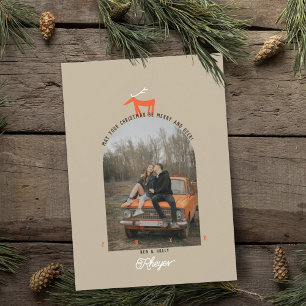 Herten & Boog Foto Kerstkaart Kaart