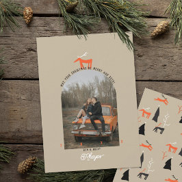 Herten & Boog Foto Kerstkaart Kaart