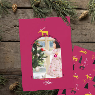 Herten & Boog Foto Kerstkaart Kaart