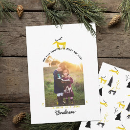 Herten & Boog Foto Kerstkaart Kaart