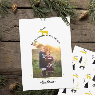 Herten & Boog Foto Kerstkaart Kaart