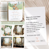 Herten Bos Baby Shower Ree Ronde Sticker