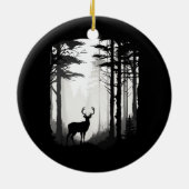 Herten Bos Wildlife Keramisch Ornament (Achterkant)