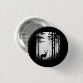 Herten Bos Wildlife Ronde Button 3,2 Cm (Voorkant /achterkant)
