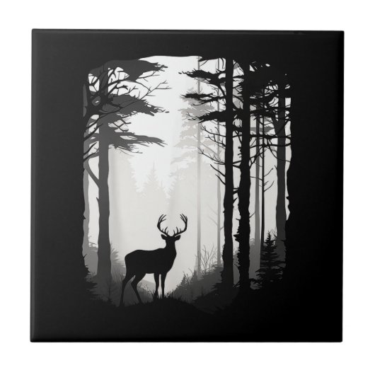 Herten Bos Wildlife Tegeltje (Voorkant)