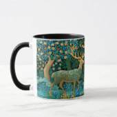 Herten & bos William Morris stijl schilderkunst Mok (Links)