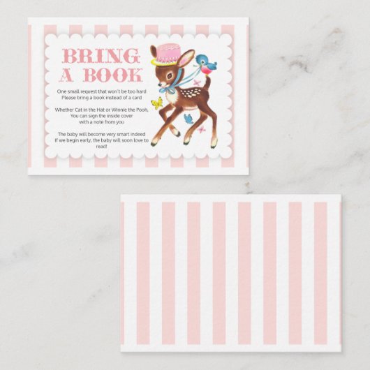 Herten Breng een boek in plaats van een Kaart Inse (Voorkant / Achterkant)