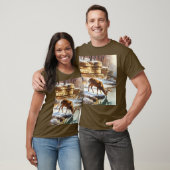 Herten Buck in de winter Wildlife T-shirt (Unisex)