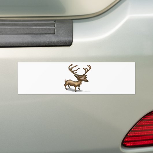 Herten Bumpersticker (Op auto)