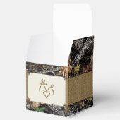 Herten burlap jacht camo bruiloft gunst dozen bedankdoosjes (Geopend)