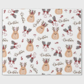 Herten cadeaus Kerstcadeaus Verpakking papier (Vlak)