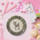 Herten Camouflage Baby shower Papieren Bordje (Feest)