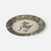 Herten Camouflage Baby shower Papieren Bordje (Gekanteld)