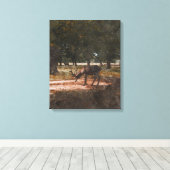 Herten Canvas Afdruk (Insitu (Houten vloer))