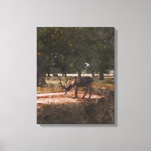 Herten Canvas Afdruk (Voorkant)