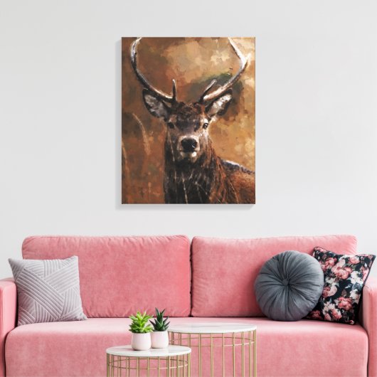 Herten canvas print (Insitu (Woonkamer))
