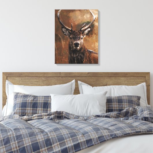 Herten canvas print (Insitu (Slaapkamer))