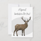 Herten cartoon illustratie kaart (Achterkant)